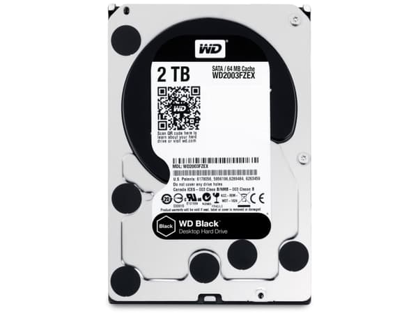 WD Black Performance Hard Drive WD2003FZEX - Harddisk - 2 TB - intern - 3.5" - SATA 6Gb/s - 7200 rpm - buffer: 64 MB
