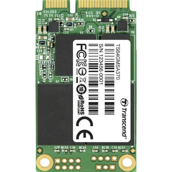 Transcend MSA370 - SSD - 64 GB - inbyggd - mSATA - SATA 6Gb/s