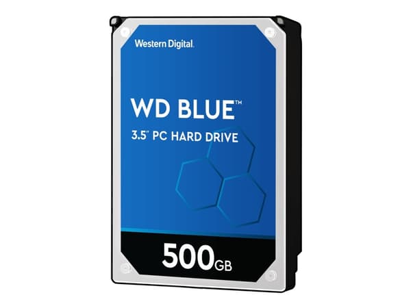 WD Blue - Hårddisk - 500 GB - intern - 3,5" - SATA 6Gb/s - 5400 rpm - buffert: 64 MB
