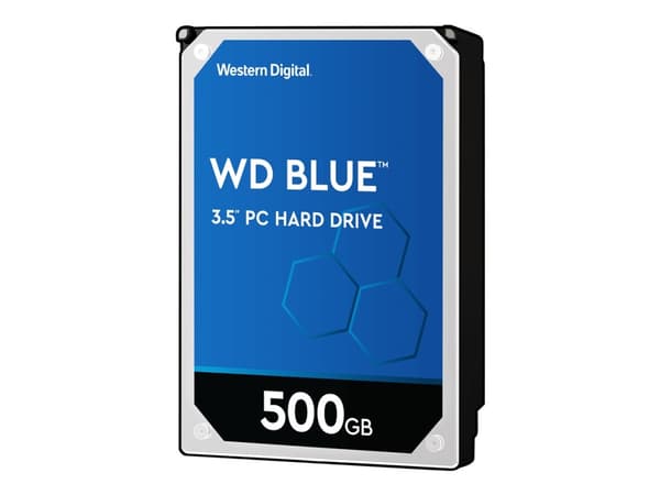 WD Blue - Hårddisk - 500 GB - intern - 3,5" - SATA 6Gb/s - 5400 rpm - buffert: 64 MB