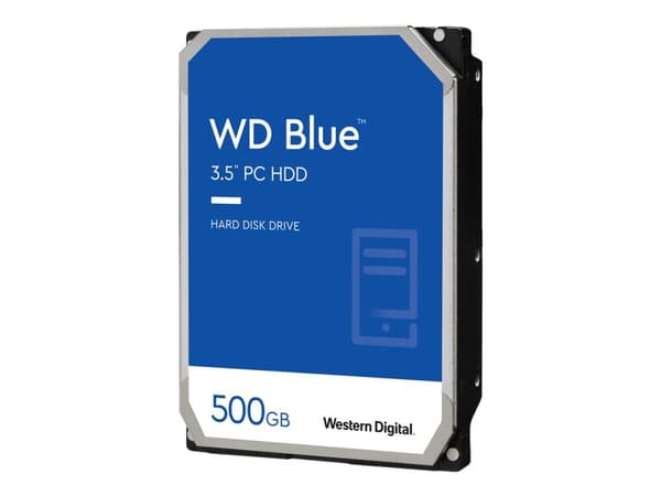 WD Blue - Hårddisk - 500 GB - intern - 3,5" - SATA 6Gb/s - 5400 rpm - buffert: 64 MB