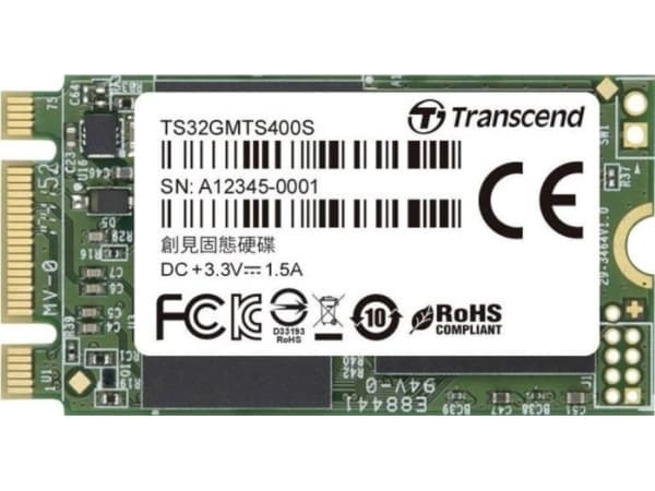 Transcend MTS400 - SSD - 32 GB - inbyggd - M.2 2242 - SATA 6Gb/s