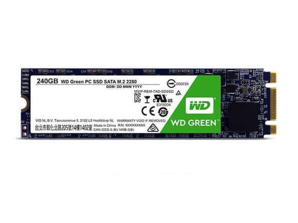 WD Green PC SSD WDS240G1G0B - SSD - 240 GB - intern - M.2 2280 - SATA 6Gb/s
