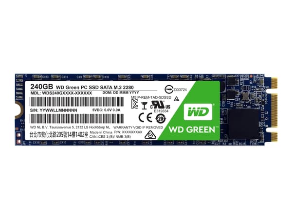 WD Green PC SSD WDS240G1G0B - SSD - 240 GB - intern - M.2 2280 - SATA 6Gb/s
