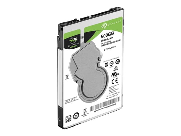 Seagate Guardian BarraCuda ST500LM030 - Hårddisk - 500 GB - intern - 2,5" - SATA 6Gb/s - 5400 rpm - buffert: 128 MB