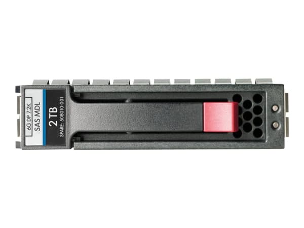 HPE Dual Port Midline - Hårddisk - 2 TB - hot-swap - 3,5" LFF - SAS 6Gb/s - 7200 rpm