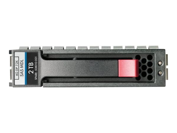 HPE Dual Port Midline - Hårddisk - 2 TB - hot-swap - 3,5" LFF - SAS 6Gb/s - 7200 rpm