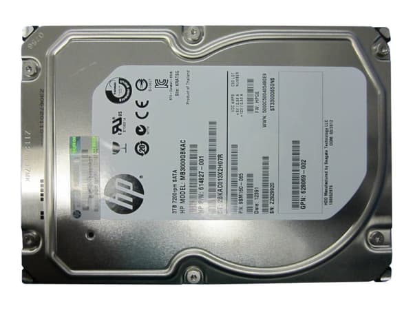 HPE Midline - Harddisk - 3 TB - intern - 3.5" LFF - SATA 6Gb/s - 7200 rpm