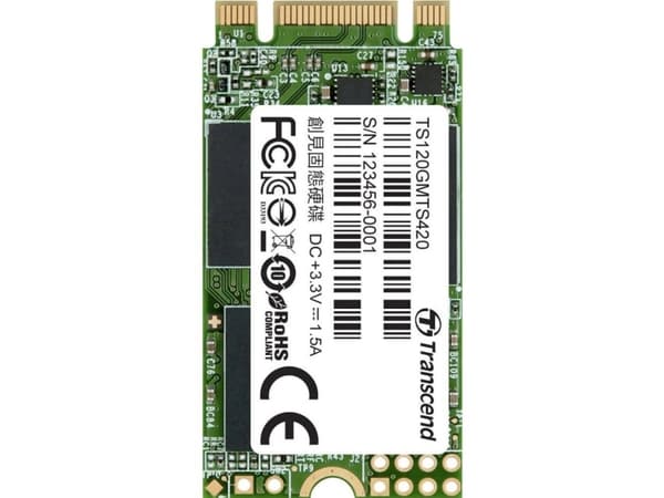 Transcend MTS420, 120 GB, M.2, 500 MB/s, 6 Gbit/s
