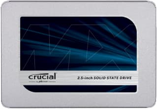 Crucial MX500 - SSD - krypterat - 1 TB - inbyggd - 2.5" - SATA 6Gb/s - 256 bitars AES - TCG Opal Encryption 2.0
