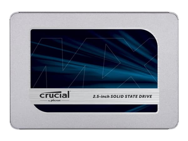 Crucial MX500 - SSD - krypterat - 1 TB - inbyggd - 2.5" - SATA 6Gb/s - 256 bitars AES - TCG Opal Encryption 2.0