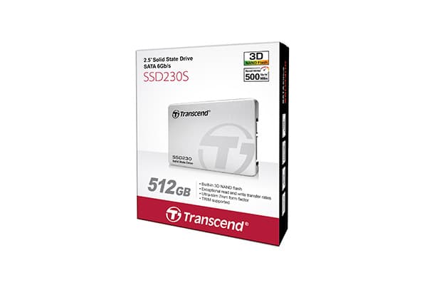 Transcend SSD230S, 512 GB, 2.5", 560 MB/s, 6 Gbit/s