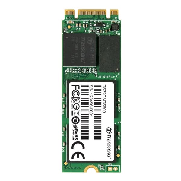 Transcend MTS600 - SSD - 32 GB - inbyggd - M.2 2260 - SATA 6Gb/s
