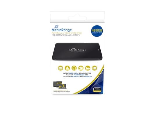 MediaRange MR1003 - SSD - 480 GB - intern - 2.5" - SATA 6Gb/s - svart