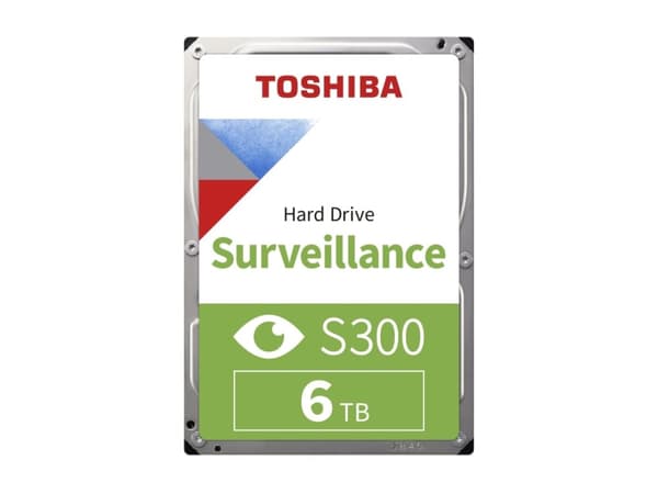 Toshiba S300 Surveillance - Hårddisk - 6 TB - intern - 3,5" - SATA 6Gb/s - 7200 rpm - buffert: 256 MB