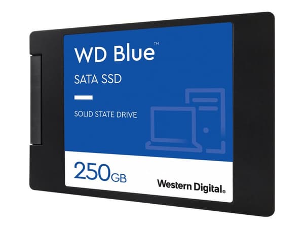 WD Blue 3D NAND SATA SSD WDS250G2B0A - SSD - 250 GB - inbyggd - 2.5" - SATA 6Gb/s