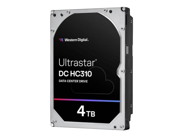 WD Ultrastar DC HC310 HUS726T4TAL5204 - Hårddisk - 4 TB - intern - 3,5" - SAS 12Gb/s - 7200 rpm - buffert: 256 MB
