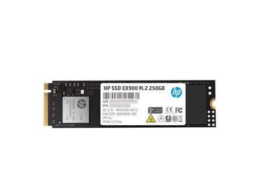 HP EX900 - SSD - 250 GB - inbyggd - M.2 2280 - PCIe 3.0 x4 (NVMe)