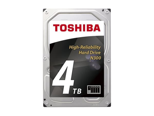 Toshiba N300 NAS - Hårddisk - 4 TB - intern - 3,5" - SATA 6Gb/s - 7200 rpm - buffert: 128 MB