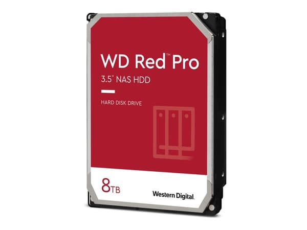 WD Red Pro WD8003FFBX - Hårddisk - 8 TB - intern - 3,5" - SATA 6Gb/s - 7200 rpm - buffert: 256 MB