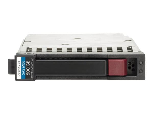 HPE Dual Port Midline - Hårddisk - 500 GB - hot-swap - 2,5" SFF - SAS 6Gb/s - 7200 rpm