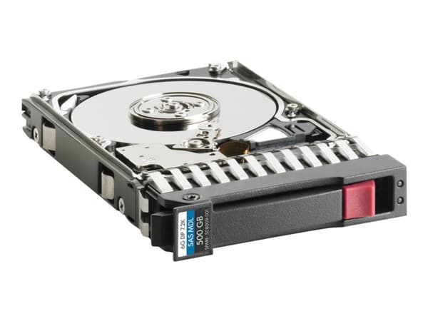 HPE Dual Port Midline - Hårddisk - 500 GB - hot-swap - 2,5" SFF - SAS 6Gb/s - 7200 rpm