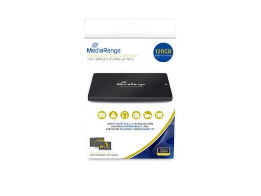 MediaRange MR1001 - SSD - 120 GB - intern - 2.5" - SATA 6Gb/s - svart