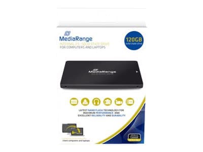 MediaRange MR1001 - SSD - 120 GB - inbyggd - 2.5" - SATA 6Gb/s - svart