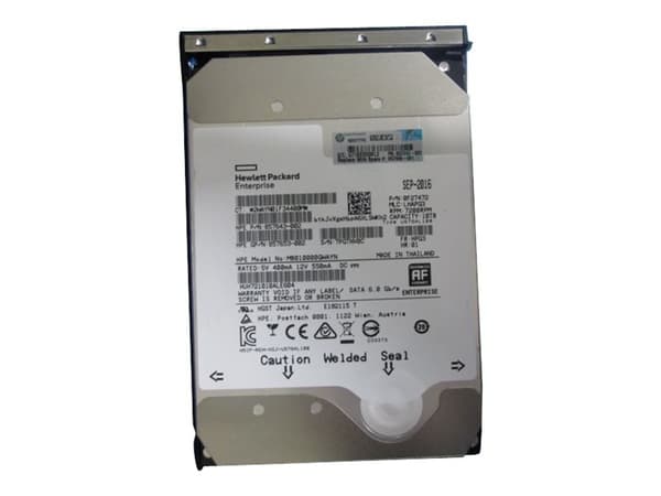 HPE - Harddisk - 10 TB - 3,5" LFF lavprofil - SATA 6Gb/s - 7200 rpm