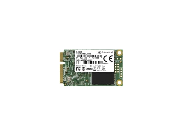 Transcend mSATA 230S 64GB, 64 GB, mSATA, 390 MB/s, 6 Gbit/s