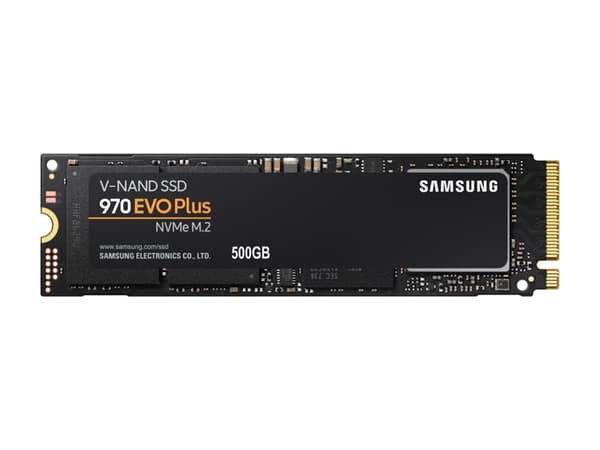 Samsung 970 EVO Plus MZ-V7S500 - SSD - kryptert - 500 GB - intern - M.2 2280 - PCIe 3.0 x4 (NVMe) - buffer: 512 MB - 256-bit AES - TCG Opal Encryptio