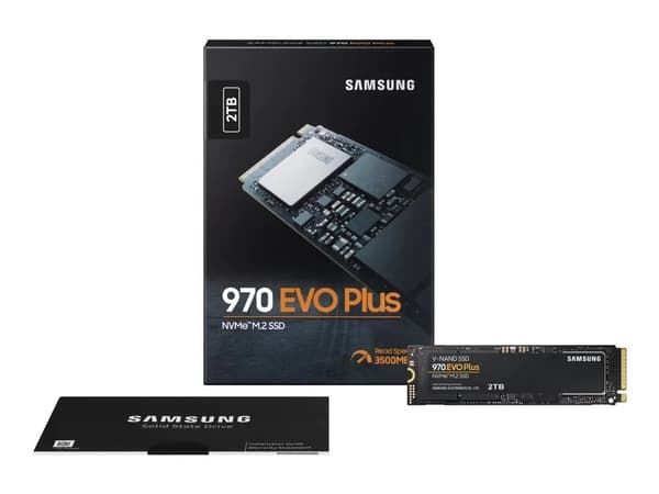 Samsung 970 EVO Plus, 2 TB, M.2, 3500 MB/s