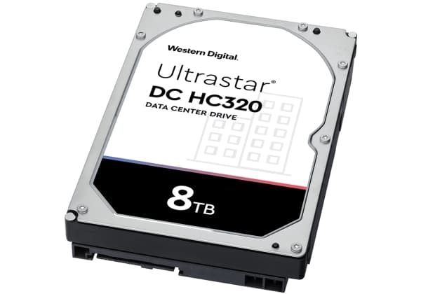 WD Ultrastar DC HC320 HUS728T8TALE6L4 - Hårddisk - 8 TB - intern - 3,5" - SATA 6Gb/s - 7200 rpm - buffert: 256 MB