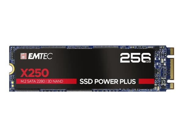 EMTEC SSD Power Plus X250 - SSD - 256 GB - inbyggd - M.2 2280 - SATA 6Gb/s
