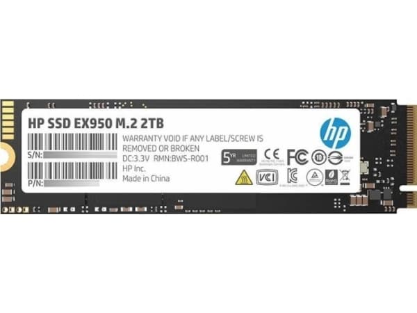 HP EX950 - SSD - Suursuorituskyky - 2 TB - 3D Xpoint (Optane) - sisäinen - M.2 2280 - PCIe 3.1 x4 (NVMe)