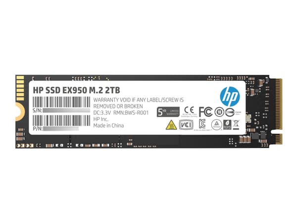 HP EX950 - SSD - Suursuorituskyky - 2 TB - 3D Xpoint (Optane) - sisäinen - M.2 2280 - PCIe 3.1 x4 (NVMe)
