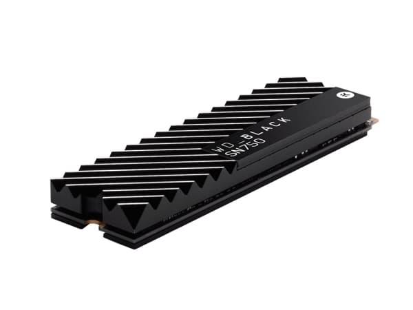 WD Black SN750 NVMe SSD WDBGMP0020BNC - SSD - 2 TB - intern - M.2 2280 - PCIe 3.0 x4 (NVMe) - integrert kjøle