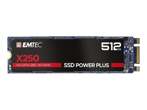 EMTEC SSD Power Plus X250 - SSD - 512 GB - intern - M.2 2280 - SATA 6Gb/s