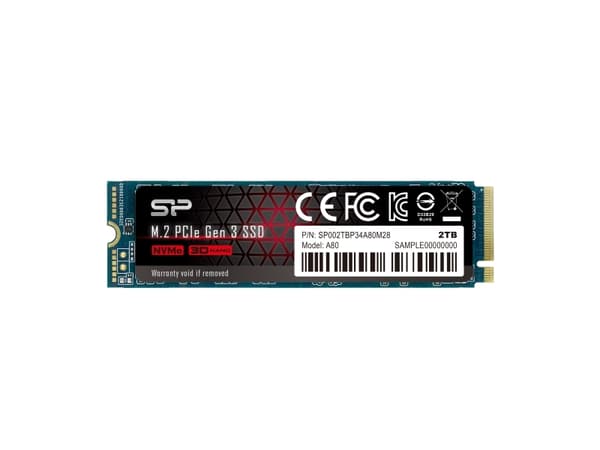 Silicon Power P34A80, 2000 GB, M.2, 3400 MB/s