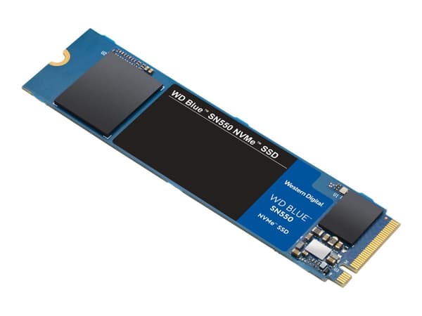 WD Blue SN550 NVMe SSD WDS250G2B0C - SSD - 250 GB - inbyggd - M.2 2280 - PCIe 3.0 x4 (NVMe) - för Intel Next Unit of Computing 11 Essential Kit - NUC