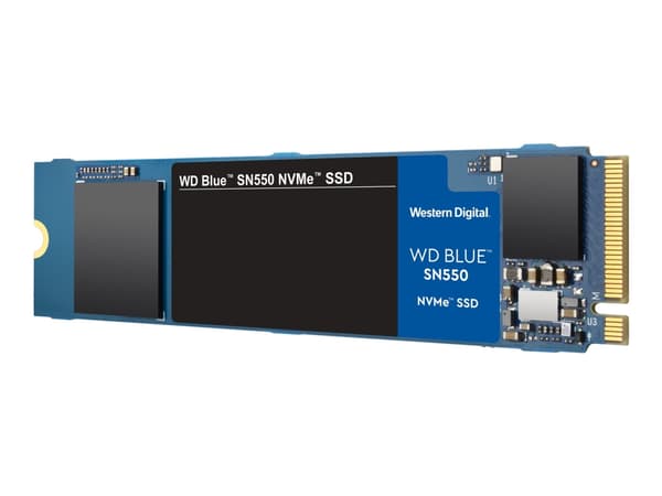 WD Blue SN550 NVMe SSD WDS250G2B0C - SSD - 250 GB - inbyggd - M.2 2280 - PCIe 3.0 x4 (NVMe) - för Intel Next Unit of Computing 11 Essential Kit - NUC
