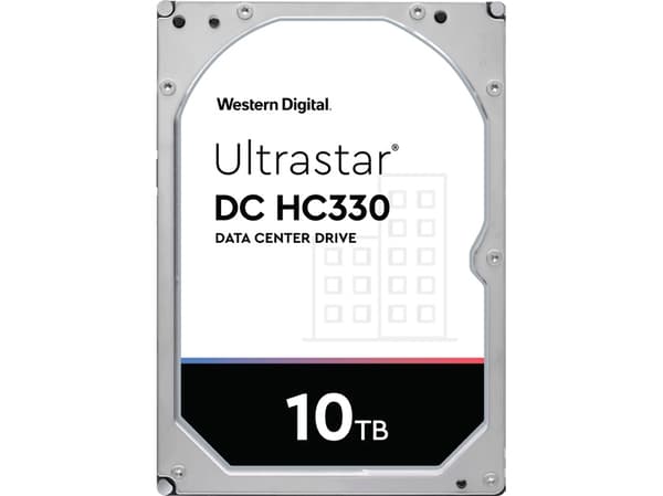 WD Ultrastar DC HC330 WUS721010ALE6L1 - Harddisk - kryptert - 10 TB - intern - 3.5" - SATA 6Gb/s - 7200 rpm - buffer: 256 MB - Self-Encrypting Drive