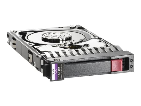 HPE Dual Port Enterprise - Hårddisk - 146 GB - hot-swap - 2,5" SFF - SAS - 15000 rpm
