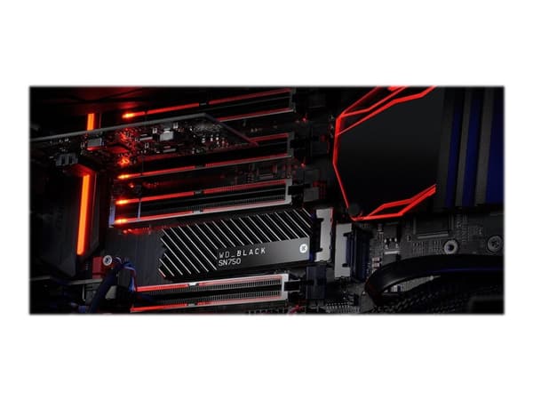 WD Black SN750 NVMe SSD WDS100T3X0C-00SJG0 - SSD - 1 TB - intern - M.2 2280 - PCIe 3.0 x4 (NVMe)