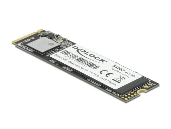 Delock M.2 SSD - SSD - 512 GB - inbyggd - M.2 2280 - PCIe 3.0 x4 (NVMe)