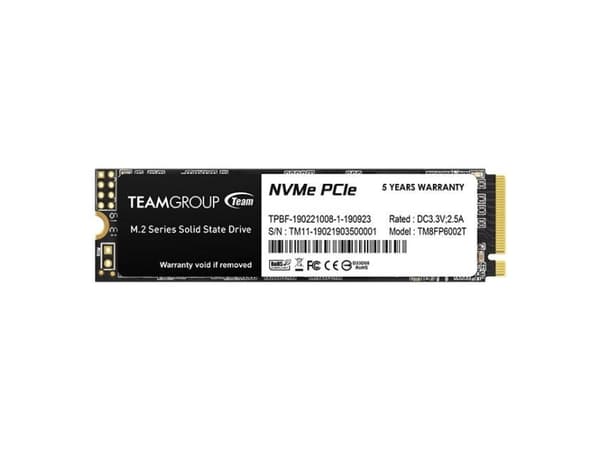Team Group MP33 - SSD - 512 GB - intern - M.2 2280 - PCIe 3.0 x4 (NVMe) - blå/svart