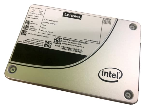 Intel S4610 Mainstream - SSD - krypterat - 960 GB - hot-swap - 2.5" - SATA 6Gb/s - 256 bitars AES - för ThinkAgile HX33XX Certified Node; MX3330-F Ap