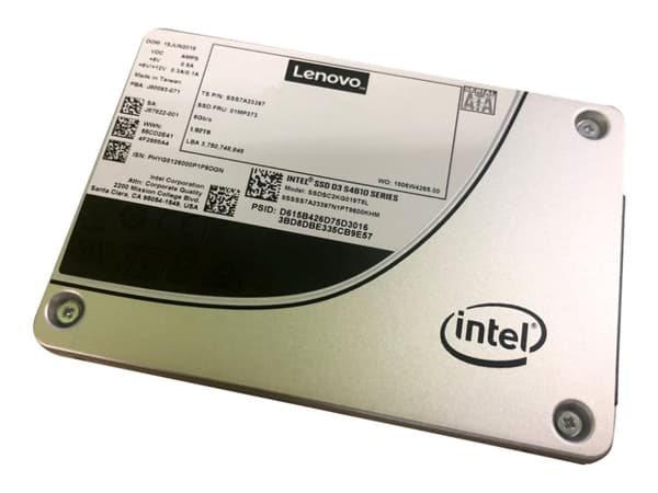Intel S4610 Mainstream - SSD - krypterat - 960 GB - hot-swap - 2.5" - SATA 6Gb/s - 256 bitars AES - för ThinkAgile HX33XX Certified Node; MX3330-F Ap