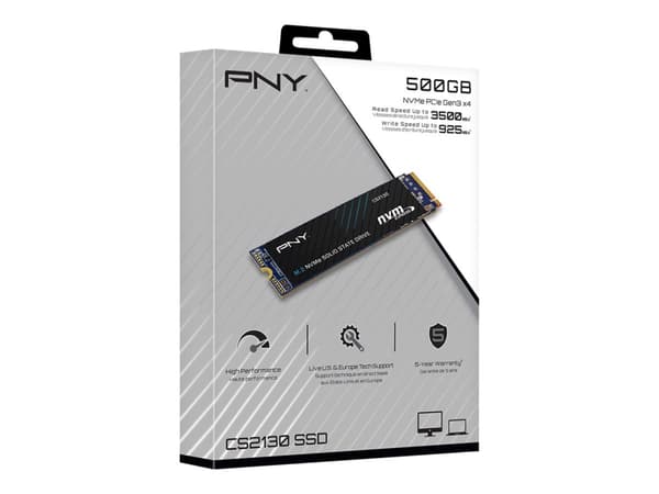 PNY CS2130, 500 GB, M.2, 3500 MB/s