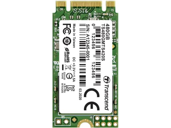 Transcend 420S - SSD - 480 GB - intern - M.2 2242 - SATA 6Gb/s